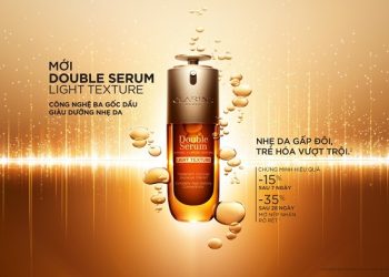 Clarins ra mắt Double Serum Light Texture: Tinh chất nhẹ mướt trên da, kích hoạt sức mạnh chống lão hóa